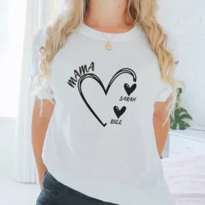 Mama-Shirt-Personalised-Shirt-Mum-T-Shirt-Custom-Grandma-Tee-Heart-Tshirt-New-Grandma-Gift.webp Grandma Shirt, Personalized Shirt, Mum T Shirt, Custom Grandma Tee, Heart T-shirt, New Grandma Gift