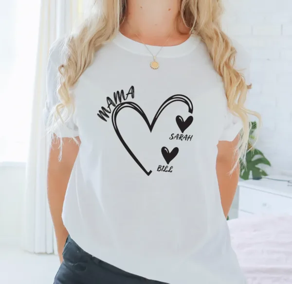 Mama-Shirt-Personalised-Shirt-Mum-T-Shirt-Custom-Grandma-Tee-Heart-Tshirt-New-Grandma-Gift.webp Grandma Shirt, Personalized Shirt, Mum T Shirt, Custom Grandma Tee, Heart T-shirt, New Grandma Gift
