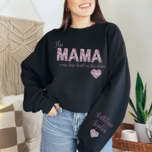 Mama-Sweatshirt-with-kid-name-Personalized-Mom-Sweater-Mommy-Shirt-Gift-for-Mothers-day-Shirt-for-Mom-Mama-Crewneck-3.jpg Personalized Mama Shirt, Wears Her Heart on Her Sleeve with Kids' Names
