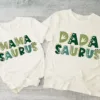 Mama Saurus, Dada Saurus Tees T-Shirt, Mother's Day, Father Day, Couple Matching, The Best Family Holiday Gift