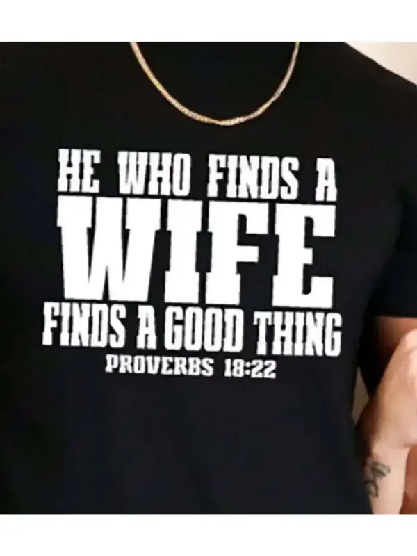 Matching-Couples-T-Shirts-Christian-Scripture-Inspired-3.webp Couple Matching with He Who Finds A Wife Finds A Good Thing and Mrs Good Thing Design, The Best Family Matching Gift