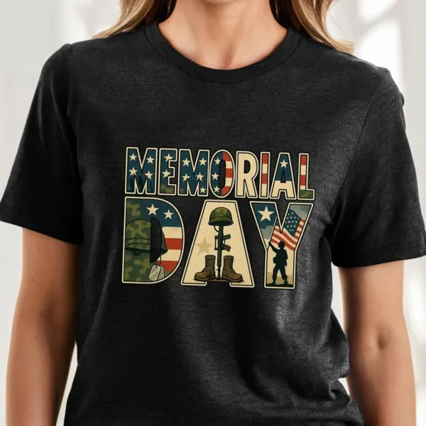 Memorial Day T-Shirt, Remember and Honor Memorial Day Tee, American Soldiers Tee, Memorial Freedom, American Flag, Patriotic Shirt