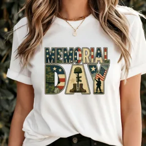 Memorial-Day-Shirt-1.webp Memorial Day T-Shirt, Remember and Honor Memorial Day Tee, American Soldiers Tee, Memorial Freedom, American Flag, Patriotic Shirt