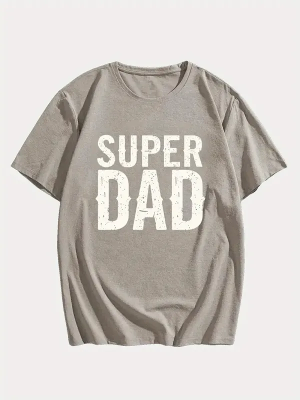 MenS-SUPER-DAD-Graphic-Tee-Casual-Black-Short-Sleeve-T-Shirt-with-White-Text-Perfect-for-Summer-Everyday-Tshirt-Playful-Text-Design-Comfortable-Fit-Dad-Tshirt-2.webp Men's SUPER DAD Graphic Tee - Casual Black Short Sleeve T-Shirt with White Text, Perfect for Summer, Everyday T-Shirt