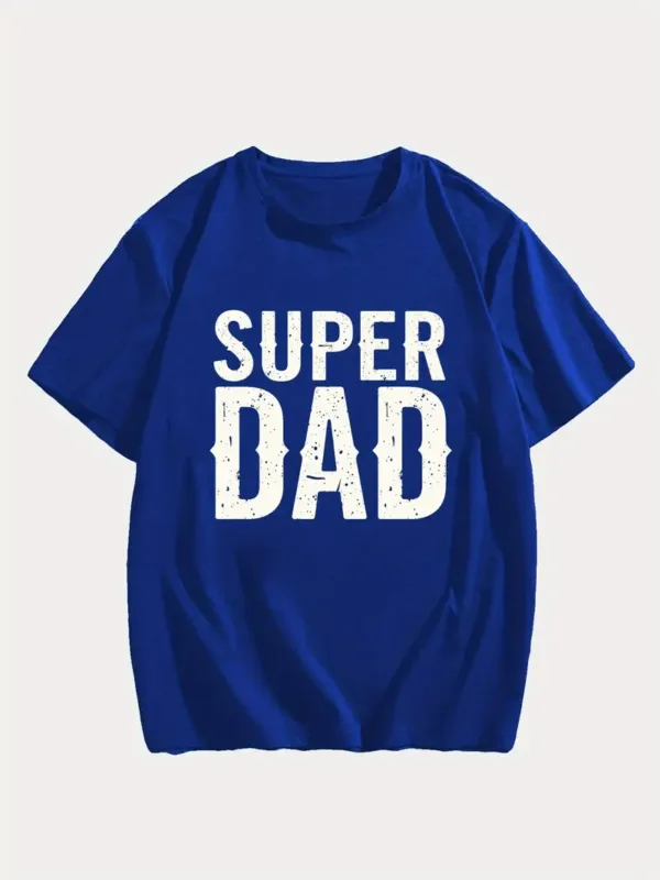 MenS-SUPER-DAD-Graphic-Tee-Casual-Black-Short-Sleeve-T-Shirt-with-White-Text-Perfect-for-Summer-Everyday-Tshirt-Playful-Text-Design-Comfortable-Fit-Dad-Tshirt-3.webp Men's SUPER DAD Graphic Tee - Casual Black Short Sleeve T-Shirt with White Text, Perfect for Summer, Everyday T-Shirt