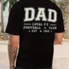 Loyalty-Themed DAD LOYAL FC FOOTBALL CLUB Graphic T-Shirt - Casual Short Sleeve Summer Tee with EST 1986 Design