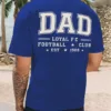 Loyalty-Themed DAD LOYAL FC FOOTBALL CLUB Graphic T-Shirt - Casual Short Sleeve Summer Tee with EST 1986 Design