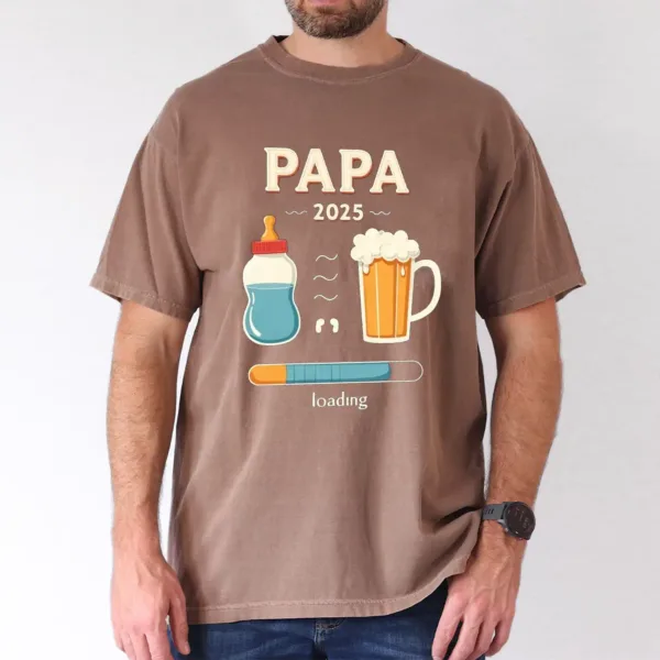 Mens-PAPA-2025-Graphic-2.webp Papa 2025 T-Shirt, Gift for Dad, The Best Father's Day Gift