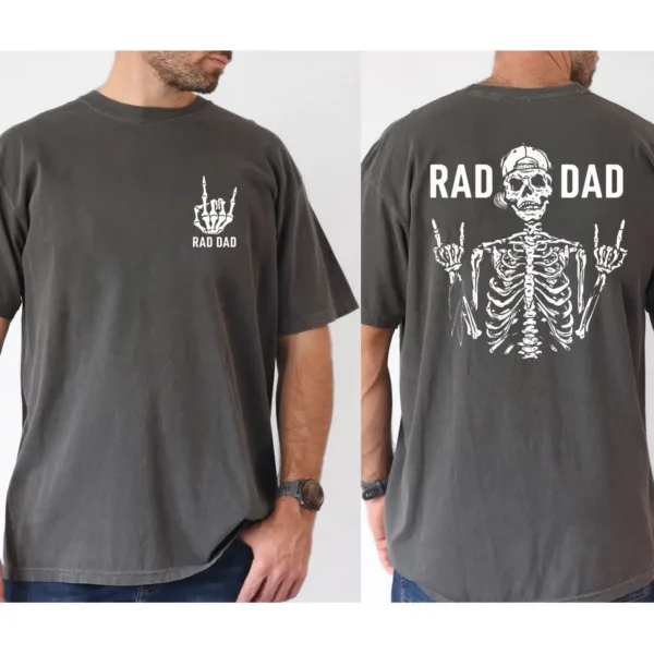 Men's Rad Dad Graphic Cotton T-Shirt, Short Sleeve T-Shirt - The Best Father's Day Gift