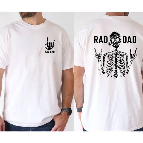 Men's Rad Dad Graphic Cotton T-Shirt, Short Sleeve T-Shirt - The Best Father's Day Gift