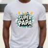 Mens-Super-Papa-Graphic-1.webp Men's Super Papa Graphic T-Shirt - Casual Summer Short Sleeve Tee with Bold Colorful Print, Fathers Day