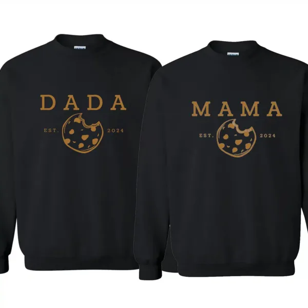 Milk And Cookies Sweatshirt, Family Matching First Birthday Crewneck Milk and Cookie Them