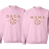 Milk And Cookies Sweatshirt, Family Matching First Birthday Crewneck Milk and Cookie Them