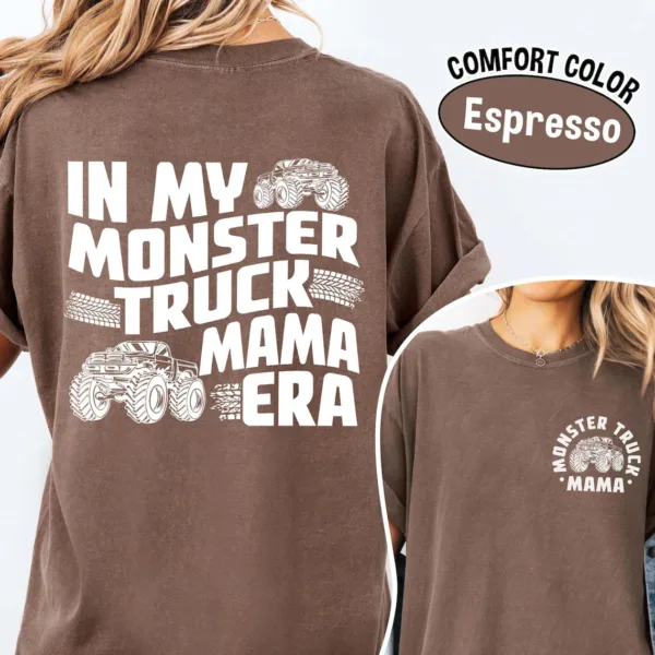 Monster Truck Mama Shirt, Boy Birthday Party T-Shirt, The Best Idea for Mother's Day Gift