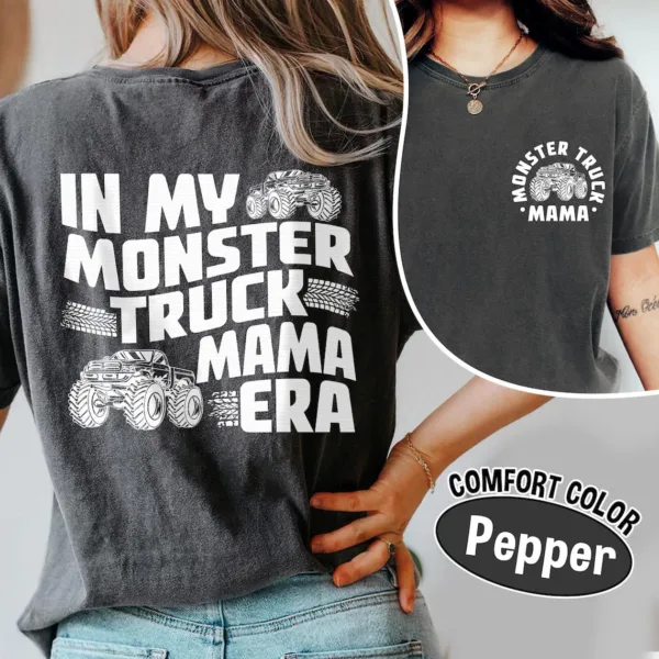 Monster Truck Mama Shirt, Boy Birthday Party T-Shirt, The Best Idea for Mother's Day Gift