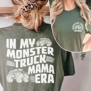 Monster Truck Mama Shirt, Boy Birthday Party T-Shirt, The Best Idea for Mother's Day Gift