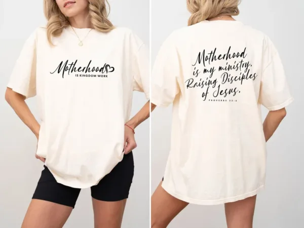 Motherhood-Is-My-Ministry-T-Shirt-Christian-Mom-T-Shirt-Mothers-Day-Gift-Homeschool-Mama-Shirt-Gift-For-Mom-1-1.jpg Motherhood Is My Ministry T-Shirt, Christian Mom, Homeschool Mama T-shirt, Happy Mother's Day, The Best Gift for Women