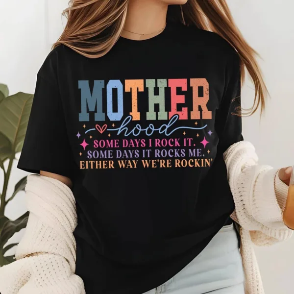 Motherhood-Shirt-Motherhood-Some-day-I-rock-it-Shirt-Trendy-Mama-Shirt-Mothers-Day-Gift-Rocking-Motherhood-Shirt-Funny-Mama-Shirt-3-1.jpg Motherhood, Motherhood Some Day I Rock It, Trendy Mom, Rocking Motherhood T-Shirt, Happy Mother's Day, The Best Gift for Women
