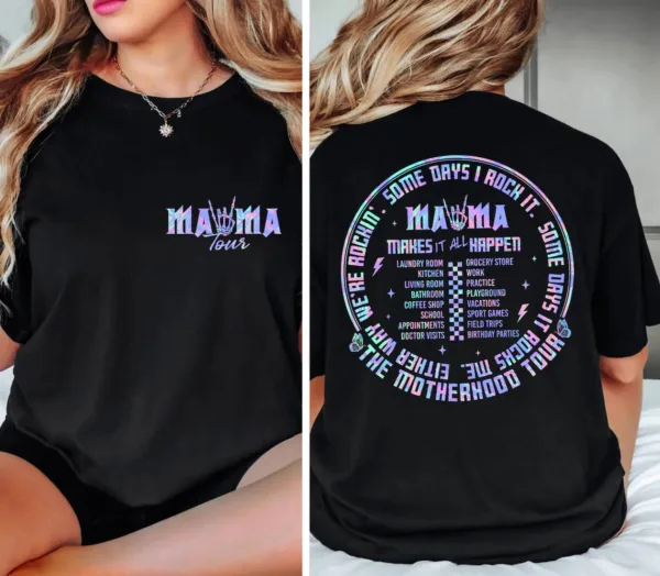 Motherhood-Shirt-Some-Days-I-Rock-It-Shirt-Mama-Lighting-Bold-Shirt-Mama-Funny-Tour-ShirtMothers-Day-Funny-Shirt-2-1.jpg Motherhood, Some Days I Rock It , Mama Funny Tour T-Shirt, Happy Mother's Day, The Best Gift for Women