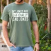 My-Jokes-Officially-Dad-Joke-T-Shirt-1.jpg My Jokes Officially Dad Joke T-Shirt, New Dad T-Shirt From Wife, Pregnancy Announcement to Husband, Baby Expecting Dad Shirt