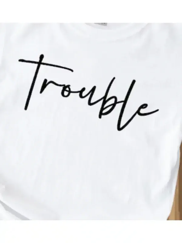 Nobody-Loves-Trouble-as-Much-as-Me-Tshirt-3.webp Couple Matching T-Shirt With Nobody Loves Trouble As Much As Me and Trouble Print Design, The Best Family Matching Gift