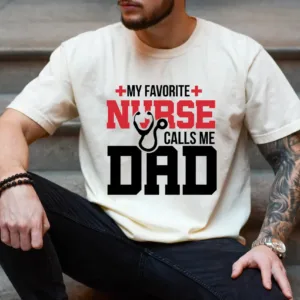 Nurse-Dad-Shirt-American-Flag-Nurse-Dad-Tshirt-2.webp Nurse Dad T-Shirt, American Flag Nurse Dad Tee, Father’s Day Gift For Nurse Dad, Nurse's Husband Gift, Gift For Dad