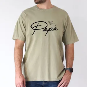 Papa-Graphic-1.webp Funny Papa Graphic Print with Like A Real Superhero T-Shirt, The Best Father's Day Gift