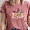 Personalized Kids Name Mum Shirt, Floral Mother Shirt, Mothers Day T-Shirt, Custom Mama Shirt
