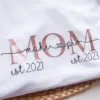 Personalised-MOM-t-shirt-Mama-t-shirt-with-childrens-names-and-year-3.jpg Personalised MOM t-shirt, Mama t-shirt with children's names and year, Mother's Day Gift