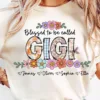 Personalize Blessed To Be Called Grandma, Custom Gigi with Name Kids Tee -  The Best Mothers Day Gift