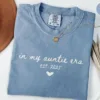 Personalized-Auntie-Est-2025-2.webp Personalized Auntie Est 2025 Shirt Comfort Colors? In My Auntie Era T-shirt, Cool Aunt Club, Pregnancy Announcement, Aunt Birthday Gift