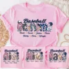 Personalized Baseball Grandma T-Shirt, Custom Baseball Mom with Kid's Name Shirt, Baseball Mimi Nana Tee -  The Best Mothers Day Gift