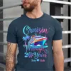 Personalized Cruising Through Years Shirt, Husband and Wife Anniversary Cruise Shirt, Couples Matching Cruise Shirt