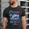 Personalized Cruising Through Years Shirt, Husband and Wife Anniversary Cruise Shirt, Couples Matching Cruise Shirt