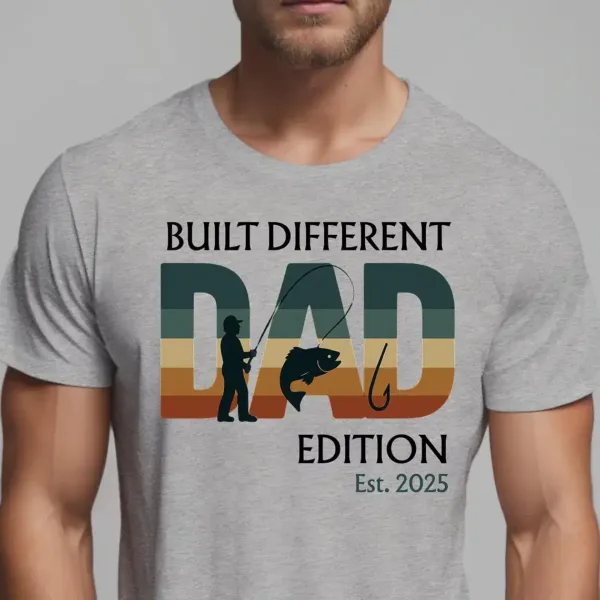 Personalized Dad Edition T-Shirt, Custom Fishing, Gifts for Dad Birthday