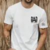 Personalized Dad T-Shirt With Kids Names Arm, Custom Dad Tshirt For Dad, Est Date Daddy Shirt Gift for Fathers Day, Childs Names Arm, Dad Gift