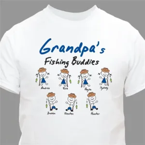 Personalized-Fishing-Buddies-T-Shirt-1.webp Personalized Fishing Buddies T-Shirt, Father's Day Gifts, Shirt For Dad, Grandpa Shirt, Gift For Dad, Fishing Shirt For Dad, Fishing Grandpa
