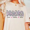 Gift for Mom: Personalized Floral Mama, Grandma, Mimi, Gigi, Nana | Custom Name