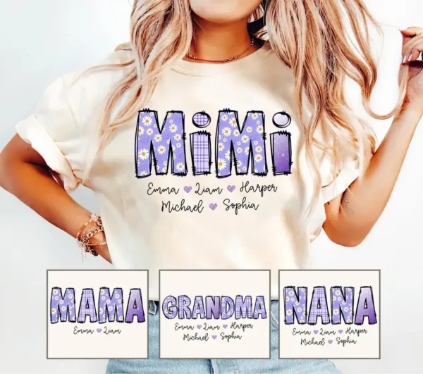 Personalized-Floral-Mimi-Shirt-Grandma-Shirt-with-Grandkids-Names-Mothers-Day-Shirt-Gigi-Gifts-Custom-Kids-Names-Grandma-Shirt-Gift-1-1.jpg Personalized Floral Mimi Shirt, Grandma Shirt with Grandkids Names, Custom Kids Names Grandma Tee - The Best Mothers Day Gift