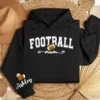 Personalized Football Mom Gift For Football Mom, Custom name Sport Mom Gifts - Personalized Hoodie - The Best Mother's Day Gift