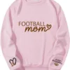 Personalized Football Mom Sweatshirt, Football Mama, Custom Name and Number On Sleeve