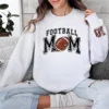 Personalized Football Mom Sweatshirt, Football Mama, Custom Name and Number On Sleeve