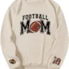 Personalized Football Mom Sweatshirt, Football Mama, Custom Name and Number On Sleeve