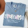 Personalized-Grandma-2.webp Personalized Grandma T-Shirt Floral Grandma Shirt with Grandkid Names Custom Grandma Gift for Grammy Coquette Grandma Bow Shirt