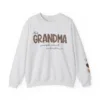 Personalized-Grandma-Sweatshirt-With-Kids-Names-Grandma-Crewneck-I-Wear-My-Heart-On-My-Sleeve-Grammy-Sweater-Gift-from-Grand-Kids-1.png Personalized This Grandma Wears Her Heart on Her Sleeve Sweatshirt, Custom Kids Name on Sleeve, Mothers Day Gift, Gift for Grandma Sweatshirt