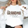 Personalized-Grandma-Sweatshirt-With-Kids-Names-Grandma-Crewneck-I-Wear-My-Heart-On-My-Sleeve-Grammy-Sweater-Gift-from-Grand-Kids-2.png Personalized This Grandma Wears Her Heart on Her Sleeve Sweatshirt, Custom Kids Name on Sleeve, Mothers Day Gift, Gift for Grandma Sweatshirt