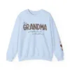 Personalized-Grandma-Sweatshirt-With-Kids-Names-Grandma-Crewneck-I-Wear-My-Heart-On-My-Sleeve-Grammy-Sweater-Gift-from-Grand-Kids-3.png Personalized This Grandma Wears Her Heart on Her Sleeve Sweatshirt, Custom Kids Name on Sleeve, Mothers Day Gift, Gift for Grandma Sweatshirt