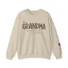 Personalized-Grandma-Sweatshirt-With-Kids-Names-Grandma-Crewneck-I-Wear-My-Heart-On-My-Sleeve-Grammy-Sweater-Gift-from-Grand-Kids-4.png Personalized This Grandma Wears Her Heart on Her Sleeve Sweatshirt, Custom Kids Name on Sleeve, Mothers Day Gift, Gift for Grandma Sweatshirt