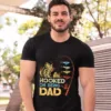 Personalized-Hooked-On-Being-Dad-Fishing-Shirts-1.webp Personalized Hooked On Being Dad Fishing Shirts, Vintage Dad Shirt, Best Dad T-Shirt, Funny Fishing Shirts For Men, Gifts For Fisherman