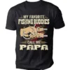 Personalized-My-Fishing-Buddies-Call-Me-Papa-Fishing-Shirt-4.webp Personalized My Fishing Buddies Call Me Papa Fishing Shirt, Camo American Flag Papa T-Shirt, Men's Fishing